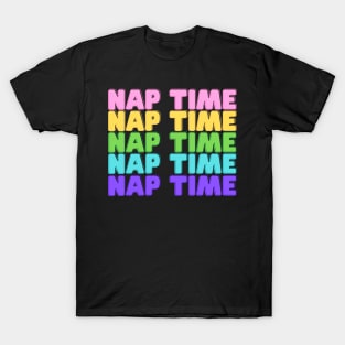 Funny Nap Joke- Nap Time on Repeat T-Shirt